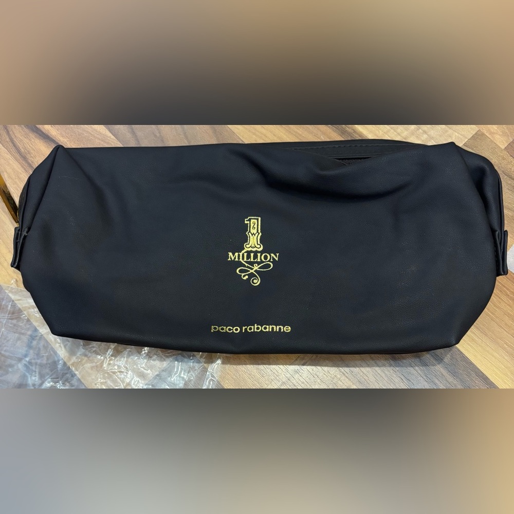 Paco Rabanne Black Men's Toiletry Bag- New